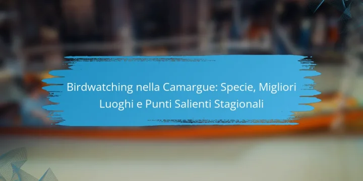 Birdwatching nella Camargue: Specie, Migliori Luoghi e Punti Salienti Stagionali