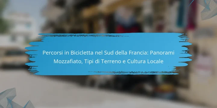 Percorsi in Bicicletta nel Sud della Francia: Panorami Mozzafiato, Tipi di Terreno e Cultura Locale
