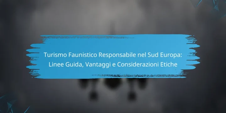 Turismo Faunistico Responsabile nel Sud Europa: Linee Guida, Vantaggi e Considerazioni Etiche